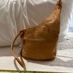 Tan Leather Crossbody Bag